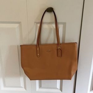 Coach Zip Top Tote